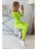 Sada s dvojitým potrubím zelené barvy