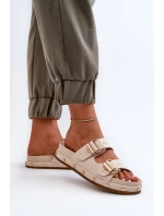 Dámské žabky na platformě Big Star NN274083 béžové