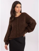 Jumper MI SW 1610.18 tmavě hnědý