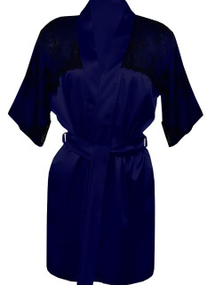 DKaren Housecoat Barbara Navy Blue