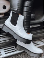 Dámské kozačky STEPBACK s vysokou podrážkou bílé FashionStreet ZY0495