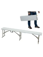 CATERINGOVÁ LAVICE SKLÁDACÍ 183X28X43CM BÍLÁ CATERINGOVÁ LAVICE SKLÁDACÍ 183X28X43CM BÍLÁ