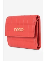 Dámská Malá Peněženka Z Pravé Kůže Zvířecí Vzor Nobo NPUR-LR0111-C005 Červená