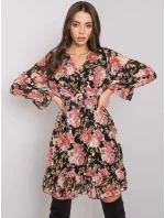 Šaty DHJ SK 12220 2.14P černá a růžová