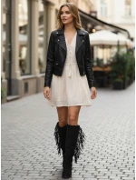 Dámské semišové černé boty FashionStreet ZY1337 Dámské semišové černé boty FashionStreet ZY1337