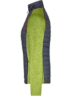 Daiber JN 741 Dámská pletená hybridní bunda 02.0741 kiwi melange/anthracite melange