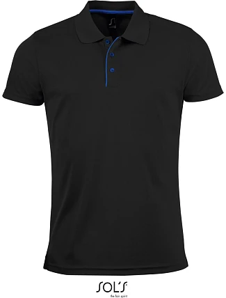 SOL'S Performer Men Pánské piqué sportovní polo 25.1199 black
