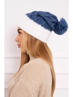 Milano fleecová čepice K203 denim+ecru Milano fleecová čepice K203 denim+ecru