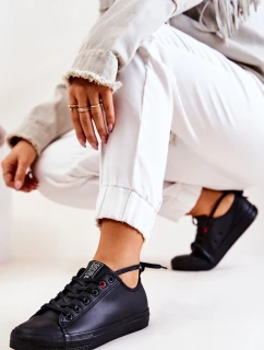 Nízké kožené Tenisová obuv Big Star JJ274006 Černé