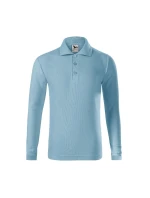 Dětská polokošile Pique LS (modrá)
