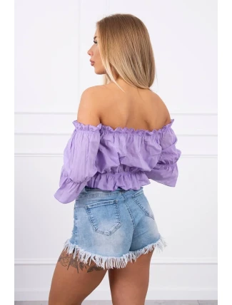 Španělská halenka ve fialové barvě