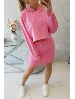 Souprava halenky se sukní světle růžová Souprava halenky se sukní světle růžová