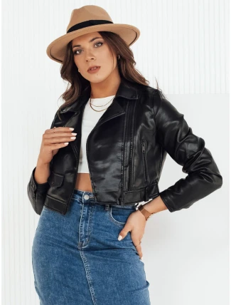 Dámská kožená bunda MOLTION black FashionStreet TY4158 Dámská kožená bunda MOLTION black FashionStreet TY4158