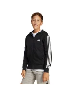Dětská mikina adidas Essentials Full-Zip černobílá JD6494