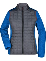 Daiber JN 741 Dámská pletená hybridní bunda 02.0741 royal melange/anthracite melange