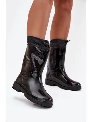 Dámské Holínky Se Stahováním Černé Kessia