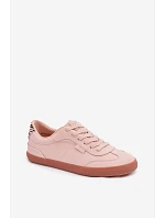 Dámské tenisky z textilu Big Star TT274359 Růžové
