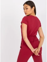 Tričko RV TS 4623.42 bordó Tričko RV TS 4623.42 bordó