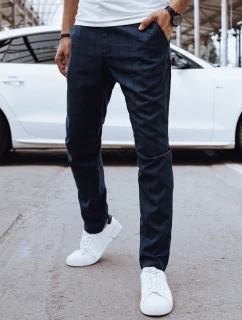 Pánské ležérní tmavě modré kalhoty FashionStreet UX4381