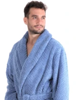 Unisex župan Athena 2116 denim světlý - Vestis Unisex župan Athena 2116 denim světlý - Vestis