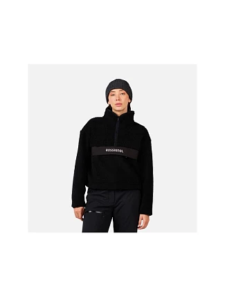 Dámská mikina ROSSIGNOL W ALLTRACK HZ FLEECE, černá Dámská mikina ROSSIGNOL W ALLTRACK HZ FLEECE, černá