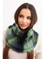 Komin dámský vlněný měkký šátek golf zimní KN21 zelený