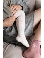 DÍVČÍ PUNČOCHÁČE VZOROVANÉ KOSTKOVANÉ SMILE 071