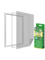 MOSKYTIÉRA DO OKNA 150X180 BÍLÝ POLYESTER + PÁSEK NA SUCHÝ ZIP