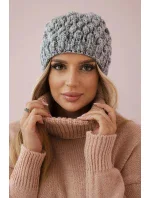 Čepice K156 šedá + fialová Čepice K156 šedá + fialová