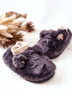 Teplý fleece se švy Tmavě šedá Dessi