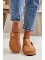 Dámské Klapky Na Platformě Se Zlatou Sponou Camel Terilaina