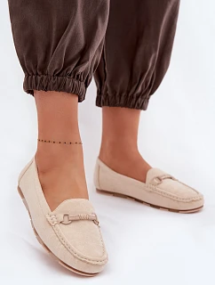 Dámské mokasíny ploché béžové Olisa