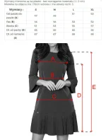 Pohodlné dámské plisované šaty v broskvové barvě model 7245112