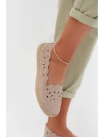 Dámské espadrilky na platformě béžové Naloenma Dámské espadrilky na platformě béžové Naloenma