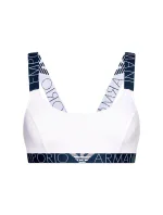 Bralette sportovní podprsenka 163651 1P227 0010 bílá - Emporio Armani Bralette sportovní podprsenka 163651 1P227 0010 bílá - Emporio Armani