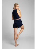 Dámské šortky na spaní LA017 námoř. modř - LaLupa