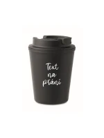 TEXT NA PŘÁNÍ - černý termohrnek 300 ml