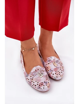 Dírové baleríny s odhaleným podpatkem Multikolor Navinnia