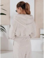 Dámský komplet širokých kalhot a mikiny MINALIA beige FashionStreet AY0917 Dámský komplet širokých kalhot a mikiny MINALIA beige FashionStreet AY0917