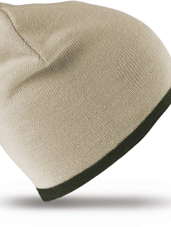 Result Headwear RC 046X Oboustranná pletená čepice 28.046X stone/olive