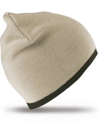 Result Headwear RC 046X Oboustranná pletená čepice 28.046X stone/olive Result Headwear RC 046X Oboustranná pletená čepice 28.046X stone/olive