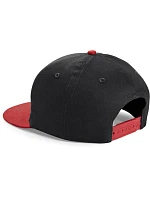 Beechfield B 615 Dětská 5 panelová kšiltovka "Snapback" 53.0615 black/bright red