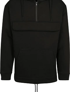 Build your Brand BY 098 Mikina s kapucí a 1/4 zipem 56.0098 black