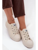 Dámské tenisky na platformě LEE ISLA C WOMEN LOW 50253001.35E Béžové