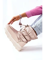 Dámské Sněhule Zlaté Starbone Dámské Sněhule Zlaté Starbone