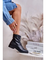 Zateplené dámské boty na zip černé Evalith Zateplené dámské boty na zip černé Evalith