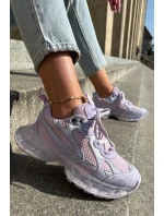 Dámské Kožené Tenisky GOE RR2N4081 Fialové Dámské Kožené Tenisky GOE RR2N4081 Fialové