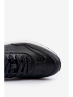 Pánské kožené tenisky BIG STAR NN174287 Černé Pánské kožené tenisky BIG STAR NN174287 Černé