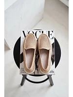 Dámské krajkové mokasíny Sergio Leone MK097H zlaté