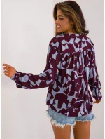 Halenka D73771M11186A vínová Halenka D73771M11186A vínová